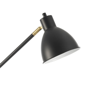 Gulvlampe Stockport 139cm sort/guld [lux.pro].