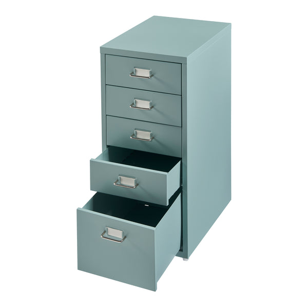 Kökar mobil piedestal med 5 skuffer 69x28x41 cm [en.casa].