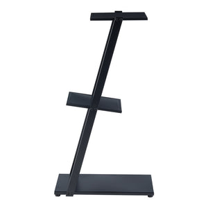 Stående hylde Rollag 72x40x25cm metal sort [en.casa].