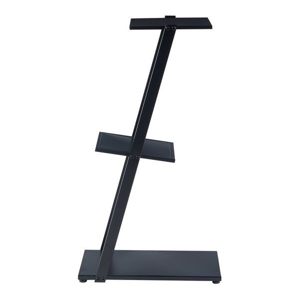 Stående hylde Rollag 72x40x25cm metal sort [en.casa].