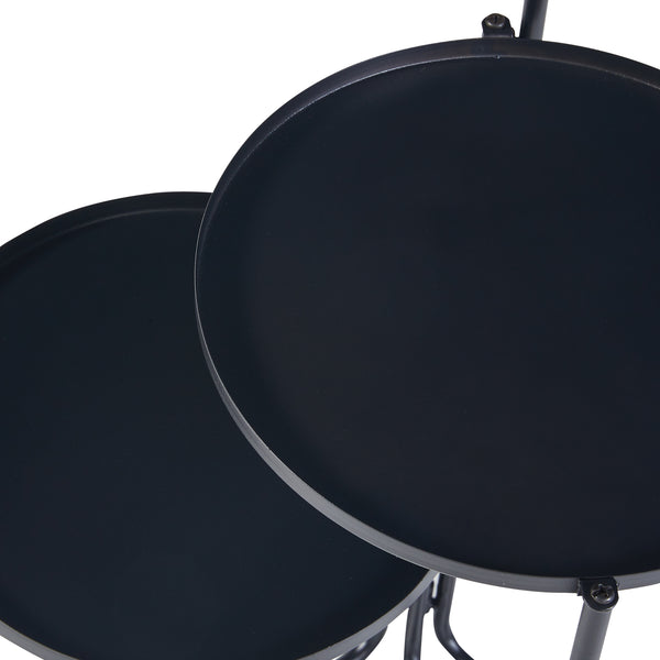 Ostre plantestativ med 3 metalhylder [en.casa].