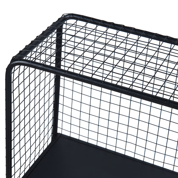 Stående hylde Volda metal 90x50x19 cm [en.casa].