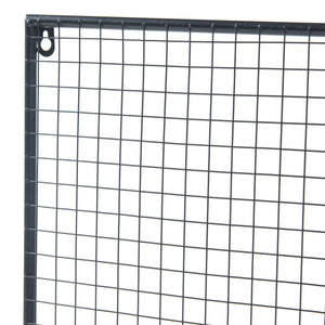 Væggitter Westre 70x60x11cm metal sort [en.casa].