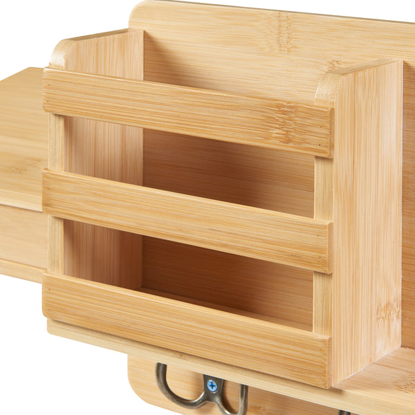 Giske væghylde 33x8x22 cm bambus [en.casa].