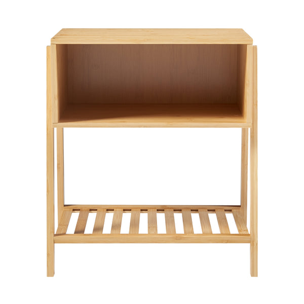 Sengebord Håbo 50x45x36 cm bambus [en.casa].