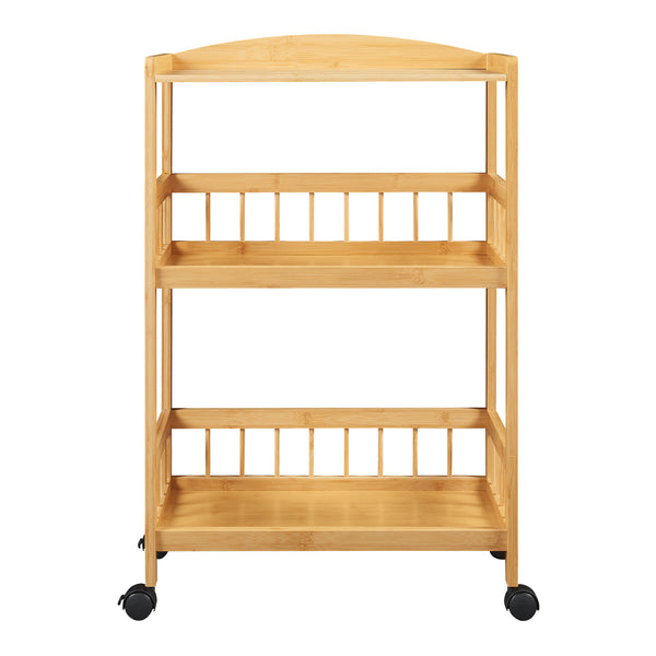 Serveringsvogn Huddinge 80x53x30 cm bambus [en.casa]