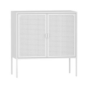Sideboard Castelli 82,5 x 80 x 40 cm Hvid Stål [en.casa]
