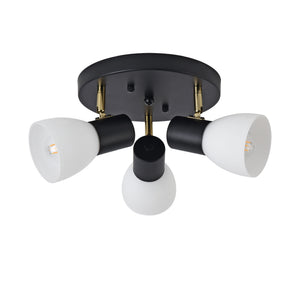 Loftslampe Abbey sort/hvid [lux.pro]