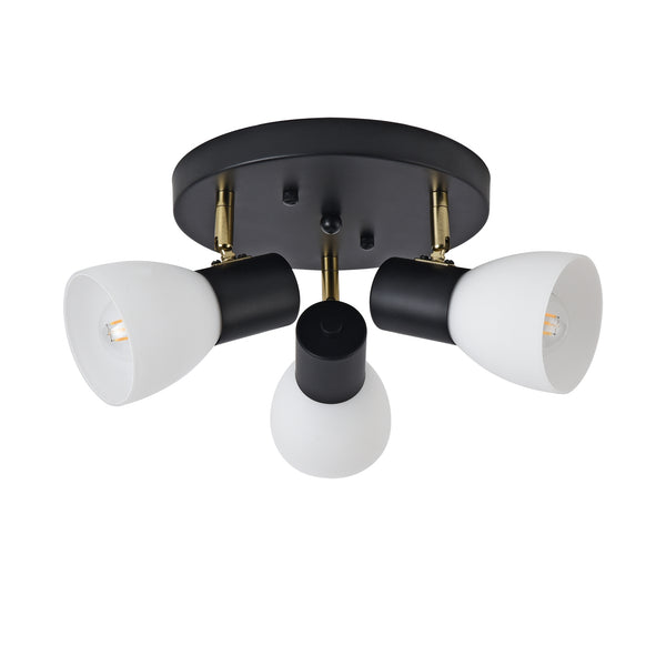 Loftslampe Abbey sort/hvid [lux.pro]