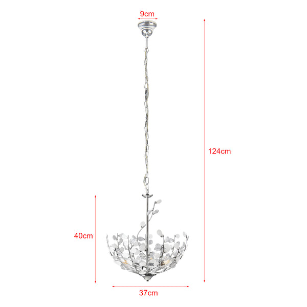 Pendellampe Ampthill 3xE14 kromfarvet [lux.pro]