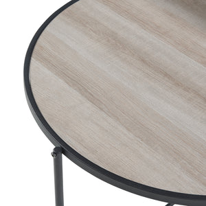 Sidebord Fyresdal sort/eg-look [en.casa].