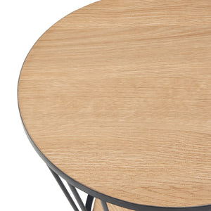 Sidebord Fossbergom sort/eg-look [en.casa].