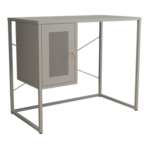 Skrivebord Sund Stål 75x100x50 cm Grå [en.casa]