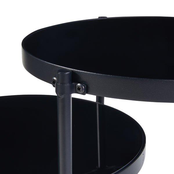 Mölndal sidebord med 3 hylder, sort [en.casa].