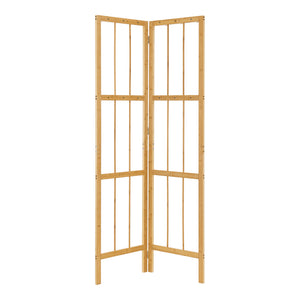 Hjørnegarderobe Hyllestad 165,5x92x8cm Bambus [en.casa]