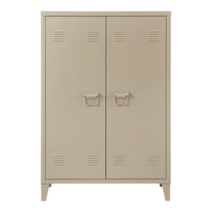 Metalskab Oripää 110x75x33 cm camelfarvet [en.casa].