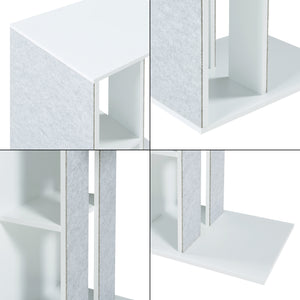 Sidebord med ridseflade Ljungby Hvid [en.casa]