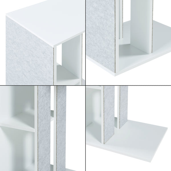 Sidebord med ridseflade Ljungby Hvid [en.casa]