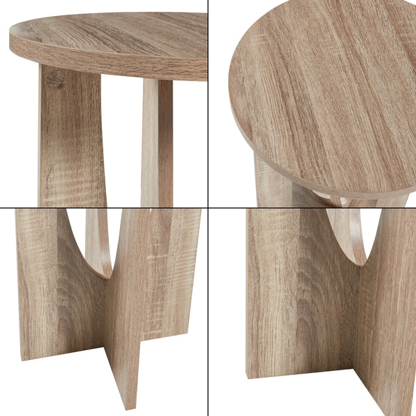Sidebord Rindal 38x56,5 cm Eg-look [en.casa]
