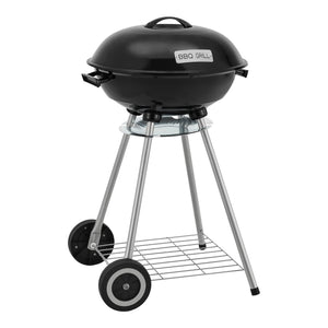 Apricena rund grill 80x49x47cm sort [casa.pro].