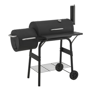 Ryge- og grillvogn Arielli 115x110x64cm sort [casa.pro].