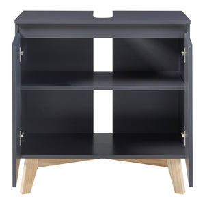 Vaskeskab Overath 60x60x30cm Grå [en.casa]