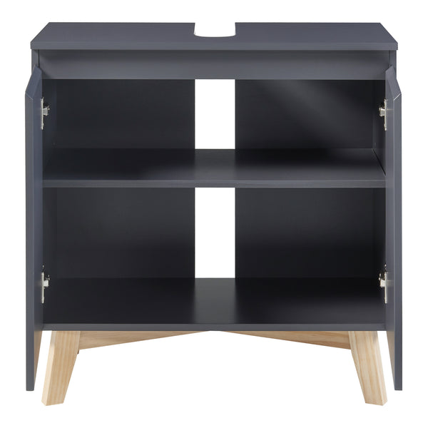 Vaskeskab Overath 60x60x30cm Grå [en.casa]