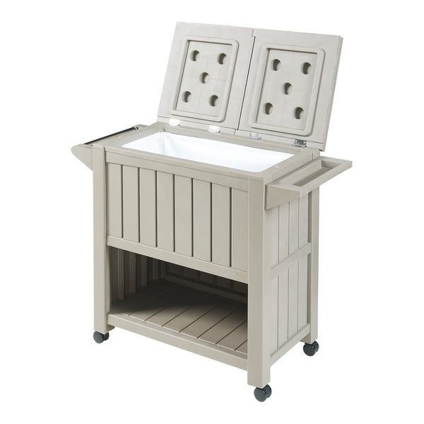 Udendørs kølevogn Arsita 102x47x87 cm Beige [casa.pro]