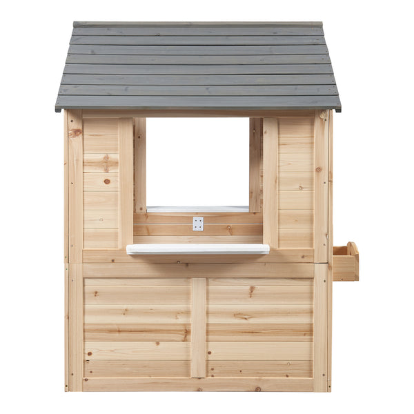 Legehus Acciano 131x113x97 cm fyrretræ [casa.pro]