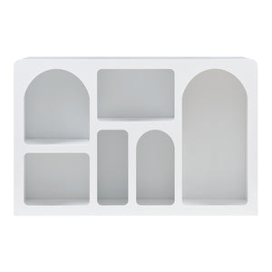 Sideboard Vågå med åbne rum 110x30x70 cm Hvid [en.casa]