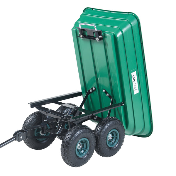 Bollerwagen Corfinio 111x51 cm maks. 250 kg Grøn/Sort [pro.tec]