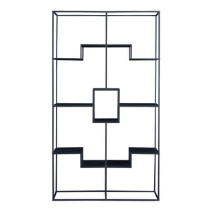 Gulvreol Råde Metal 180x100x35 cm Sort [en.casa]
