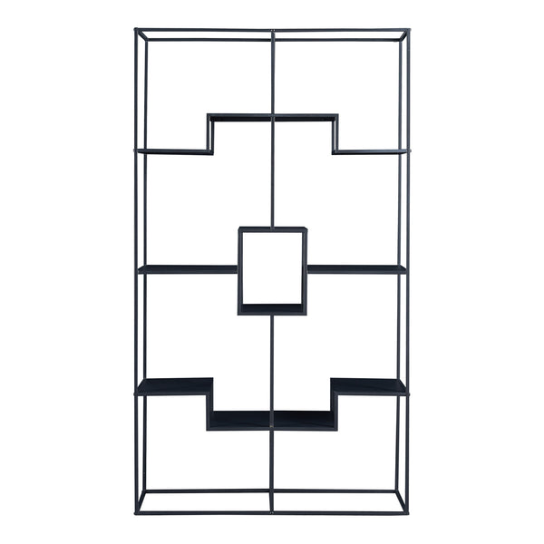 Gulvreol Råde Metal 180x100x35 cm Sort [en.casa]