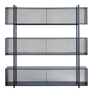Gulvreol Randaberg 180x180x33 cm Sort [en.casa]