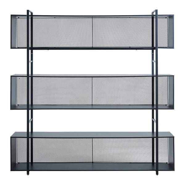 Gulvreol Randaberg 180x180x33 cm Sort [en.casa]