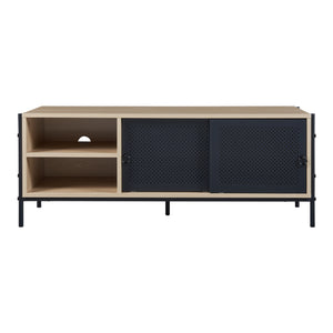 TV-skab Tysnes 120x40x45 cm Eg-look/Sort [en.casa]