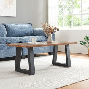Bordstel 2 stk. sæt Marstal 42x40cm Sort [en.casa]