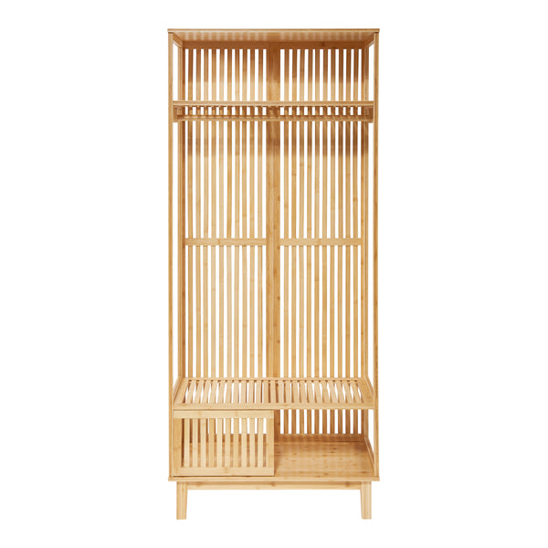 Knagerække Ypäjä 187x80x47 cm bambus [en.casa].