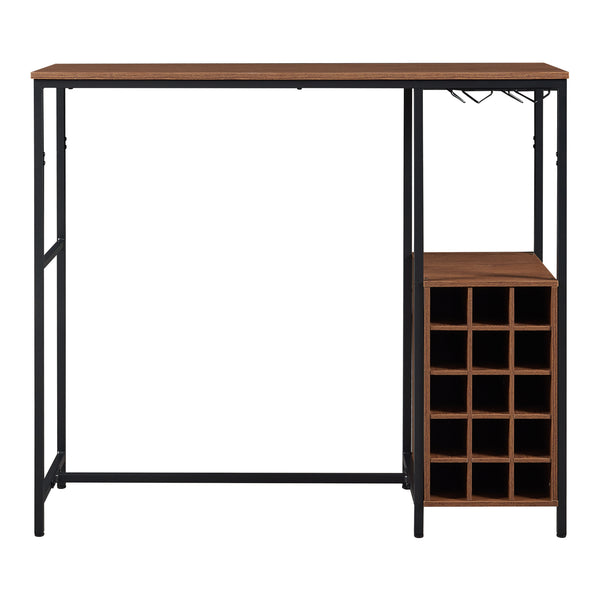Bartisch Trøndelag 120x40x105 cm med vinreol til 15 flasker [en.casa]