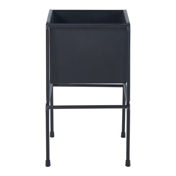 Planteholder Sveio 2 stk. sæt Metal Sort [en.casa]