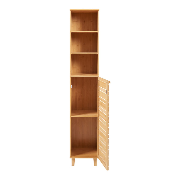 Høj enhed Epind 180x33x30 cm bambus [en.casa]