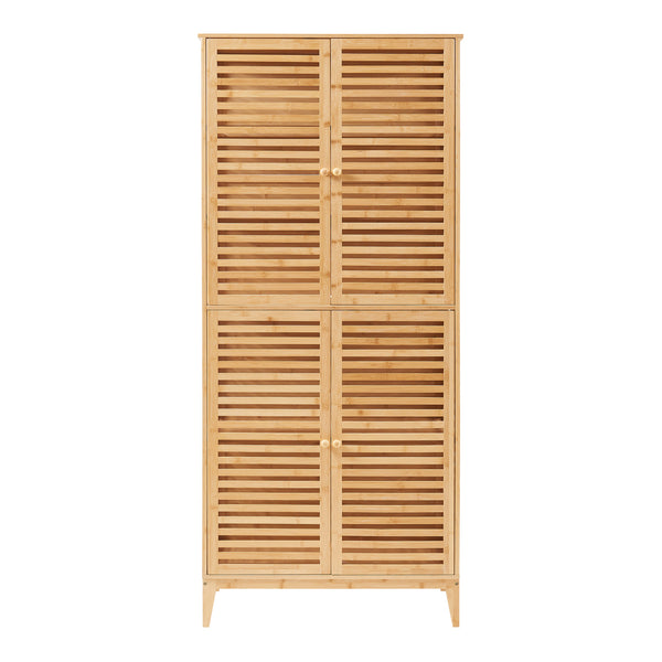 Badeværelsesskab Raurgela 180x80x40 cm bambus [en.casa]