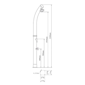 Solbruser Kebomi 216 cm 18 L [casa.pro]