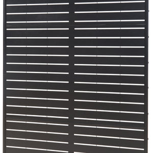 Indendørs skillevæg Trolu stål 200x100x50 cm sort [casa.pro]