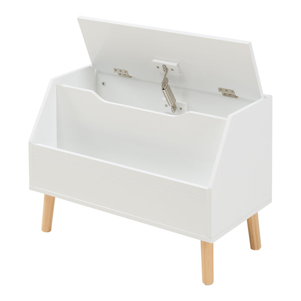 Legetøjskasse Aavanrar 60x30x43 cm Hvid [en.casa]