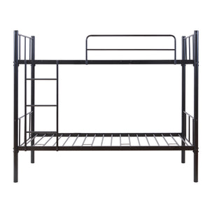 Berimma køjeseng i metal 90x200 cm sort [en.casa]