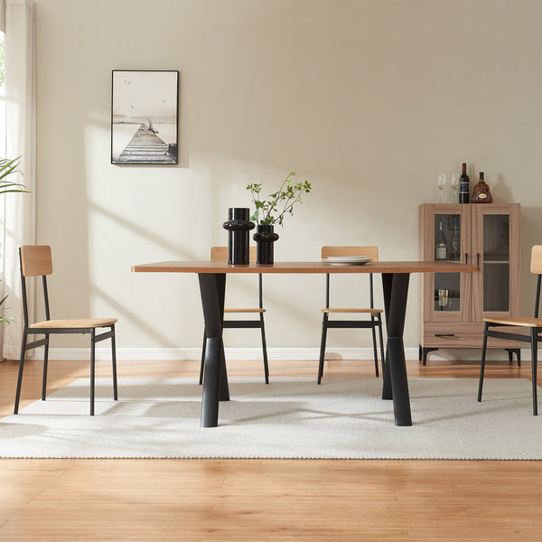 Klixjö bordstel sæt af 2 stål 72x70x10 cm sort [en.casa]