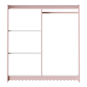 Børnegarderobe Vestnes 90x80x38 cm Cotton Candy/White [en.casa]