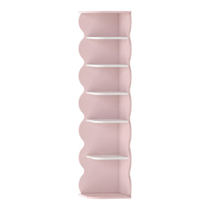 Børnehjørnehylde Vestnes 108x27x27 cm Cotton Candy/White [en.casa]