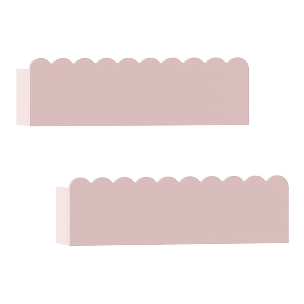 Væghylde til børn sæt med 2 Vestnes 40x10x10 cm Candyfloss [en.casa]